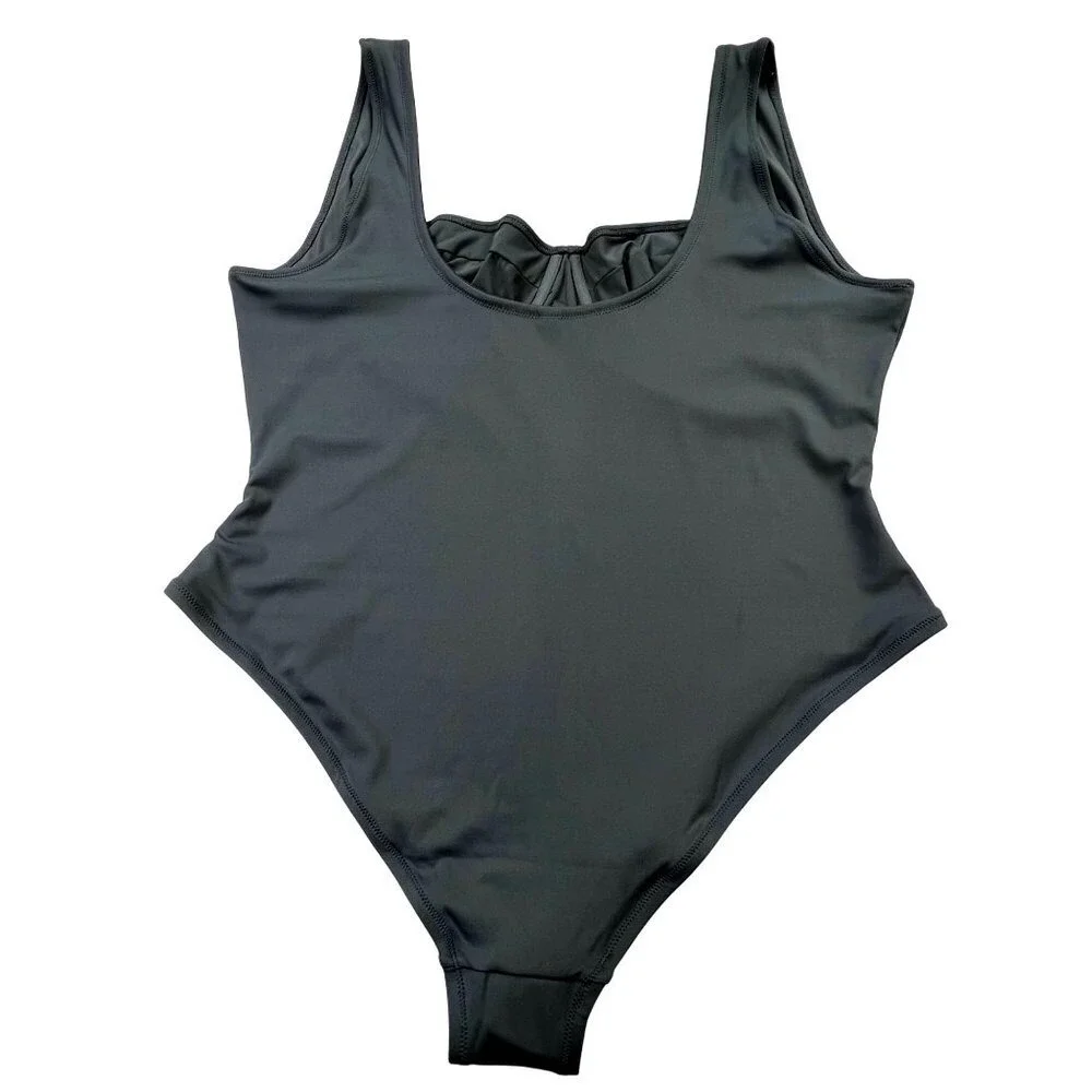 SKIMS‎ Shaping Swim Underwire One Piece Gunmetal Womens 4X